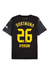 Borussia Dortmund Julian Ryerson #26 Jalkapallovaatteet Vieraspaita 2024-25 Lyhythihainen